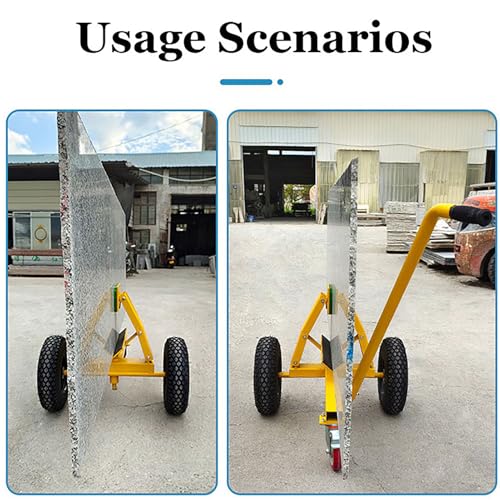 Camión de manejo de piedra resistente con diseño anticaída, capacidad de carga de 400 kg para losas de mármol y transporte de placas de yeso