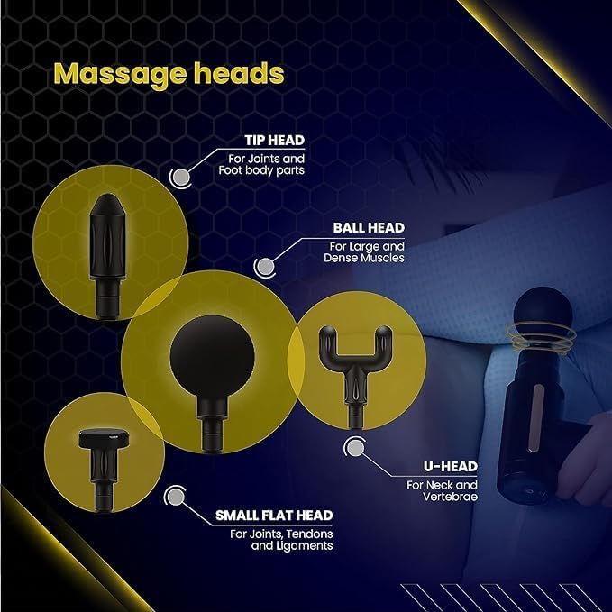 Vardhaman Goodwill Massage Gun For Full Body Relaxation | Deep Tissue Percussion Massager Machine For Muscle | Battery Powered And Handheld For Neck, Shoulder And Back. Vardhaman Goodwill Massage Gun For Full Body Relaxation | Deep Tissue Percussion Massager Machine For Muscle | Battery Powered And Handheld For Neck, Shoulder And Back.