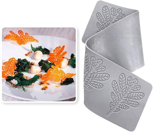 Molde de silicona de hojas huecas 3D, decoración de pasteles de azúcar, parte superior de cupcakes, hojas de arcilla polimérica, fondant,