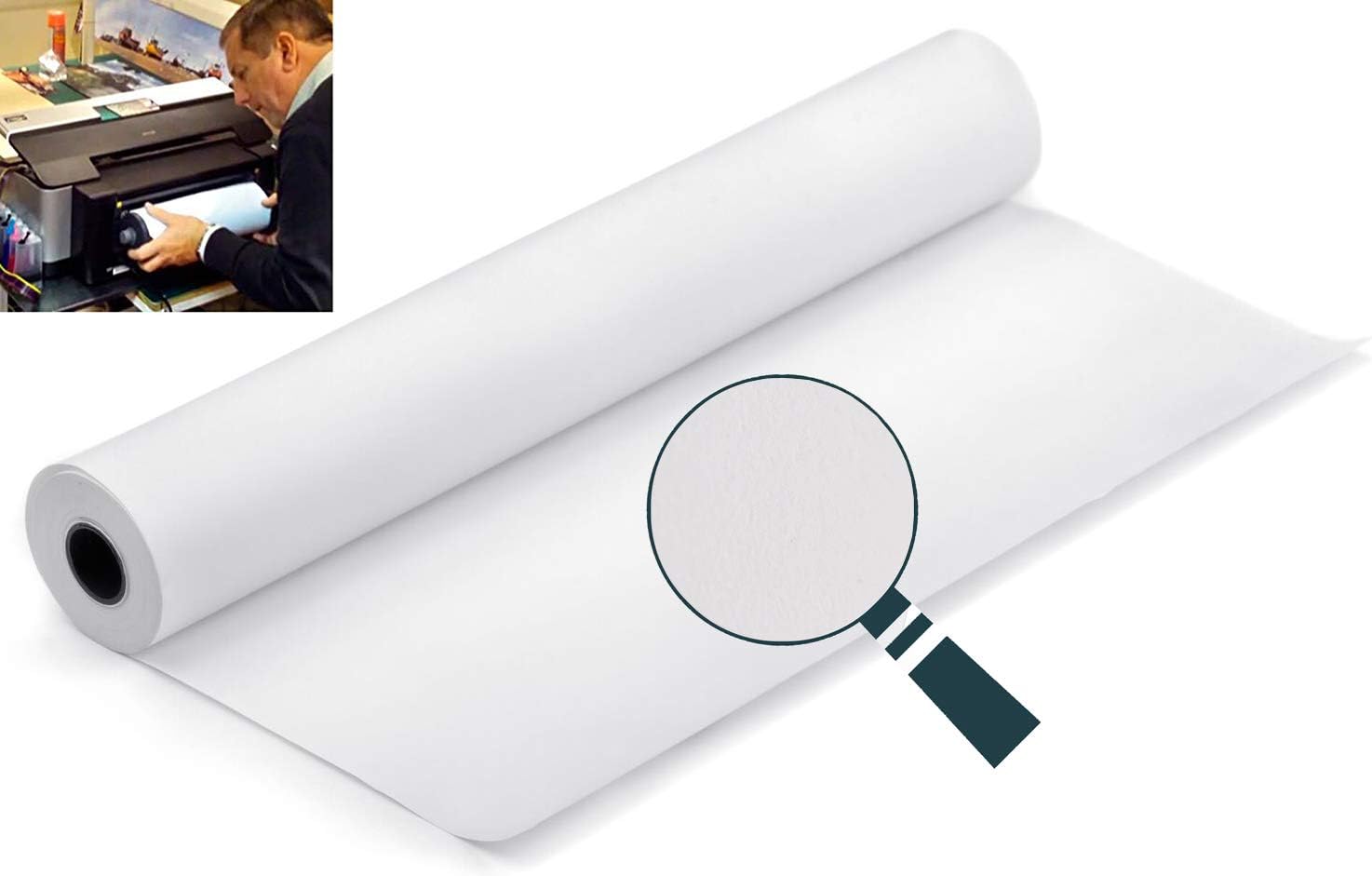 230gsm Archival Matt Inkjet Photo Paper - 13" Roll Format (330mm x 18m with 2" Core)