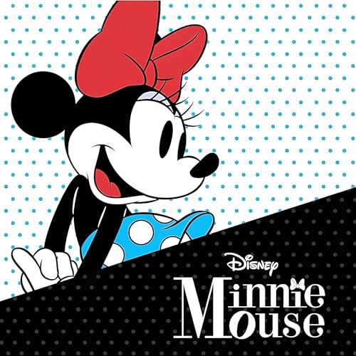 Collier Minnie Mouse Disney en laiton ajustable avec pendentif nœud rose