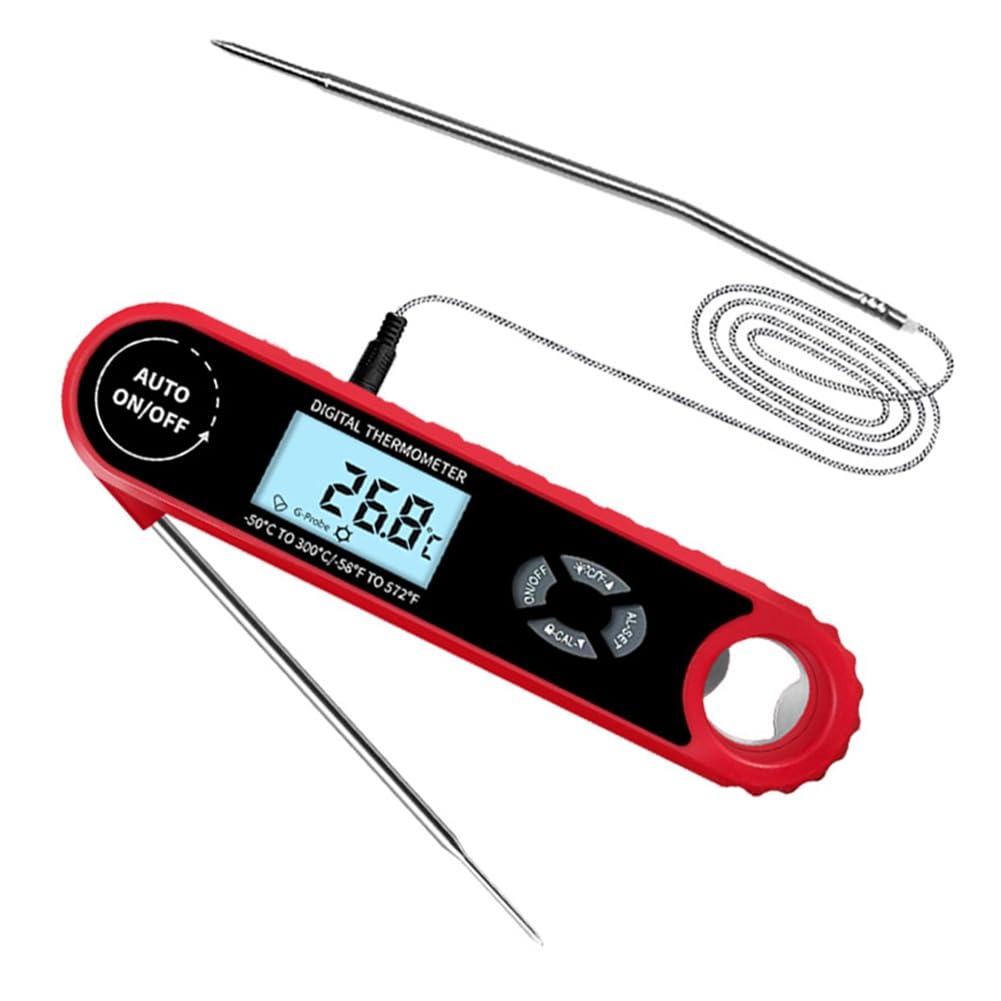 Wouueso Meat Thermometer Digital Instant Read Meat Thermometer For Grill Cooking For Kitchen Outside, Bbq, Turkey, Candy, Beef Easy Install