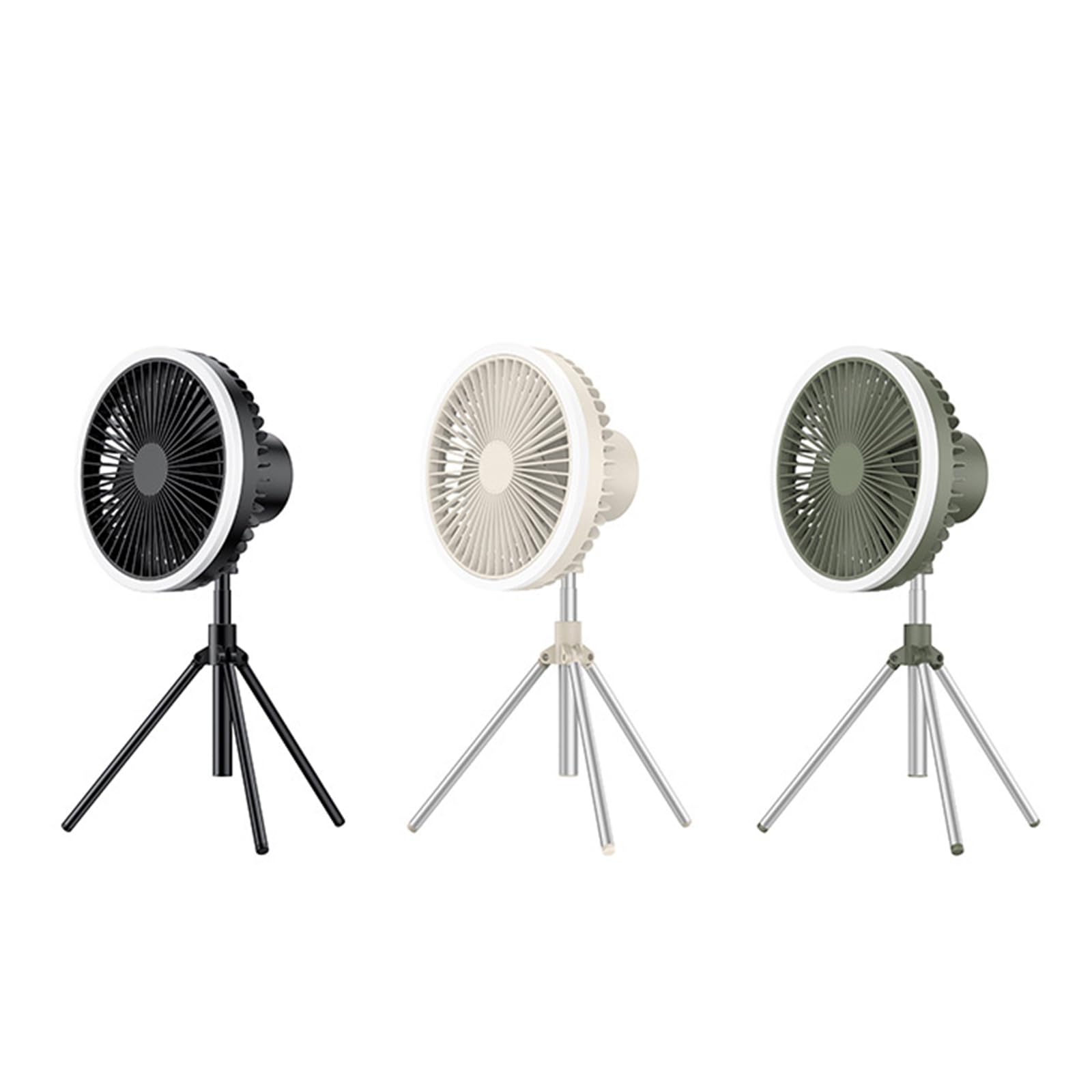Ventilatore da tavolo con telecomando da 10000 mAh, ventilatore da soffitto con luce a LED e treppiede, per ragazzi e ragazze, per viaggi, vacanze, spiaggia