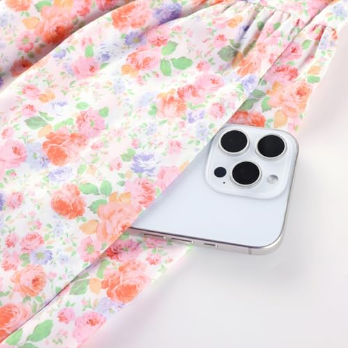 Image of Scarlet Darkness Floral Mini Corset Dress for Women Teen 2026 Summer Spring Flowy A-Line Sundress with Pockets Colorful Floral XXL