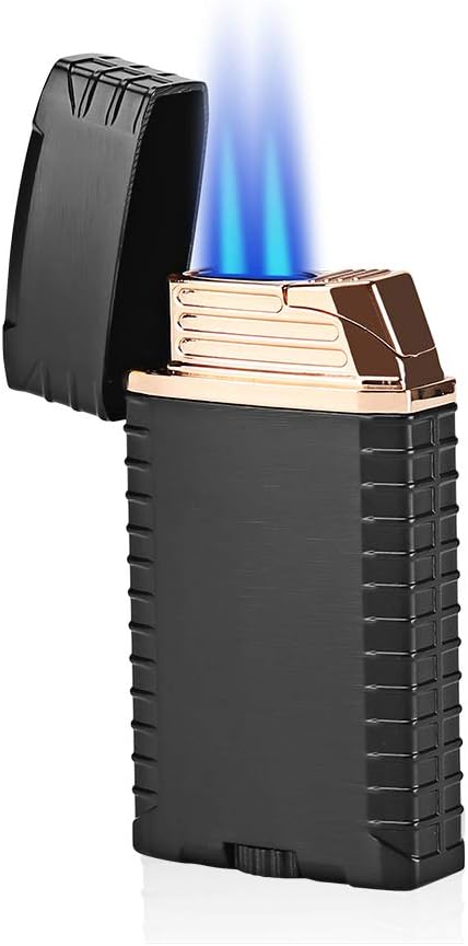 Windproof Electric Arc Lighter, Touch Switch Rechargeable Dual Plasma Lighter with LED Battery Indicator, Safety Flameless USB Lighter for Fire - Outdoor and Indoor Use â€¦