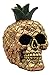 Ebros Hawaiian Tropical Pineapple Golden Skull Figurine 6