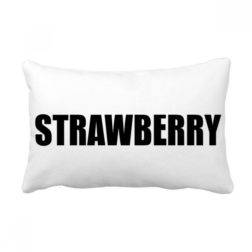 Oreiller lombaire fraise décoratif de 16x24 pouces pour canapé et salon chaleureux