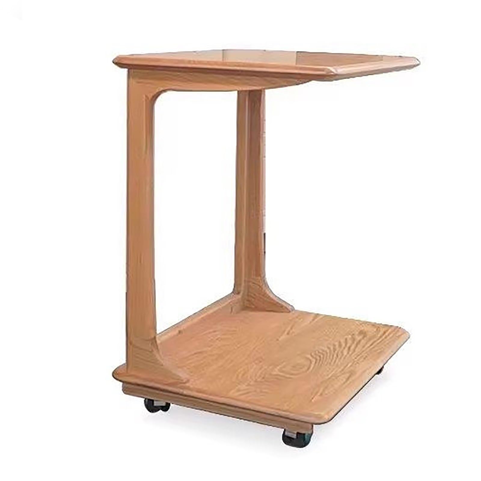 Table basse en bois européen B au design double angle épuré