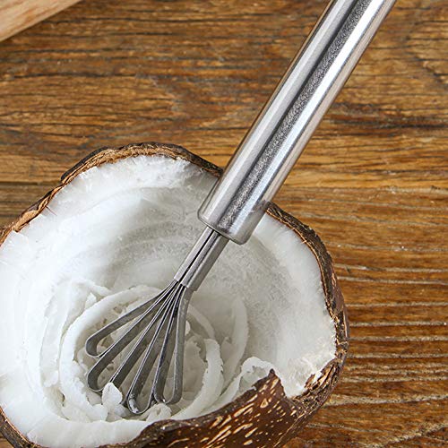 Noix de Coco en Acier Inoxydable, Râpe de Cuisine Domestique Kokosnuss Outil de Noix de Coco Raboteuse Accessoire Couteau de Retrait Grattoir
