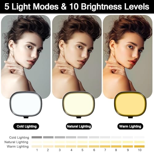 Image of Cason Slab Key Light for Video Shooting YouTube, Tripod Stand with Light Five Color Temperatures 3200K-5600K, Adjustable Brightness 1455 Lumens, CRI 95+ with Extendable Stand for Content Creation.