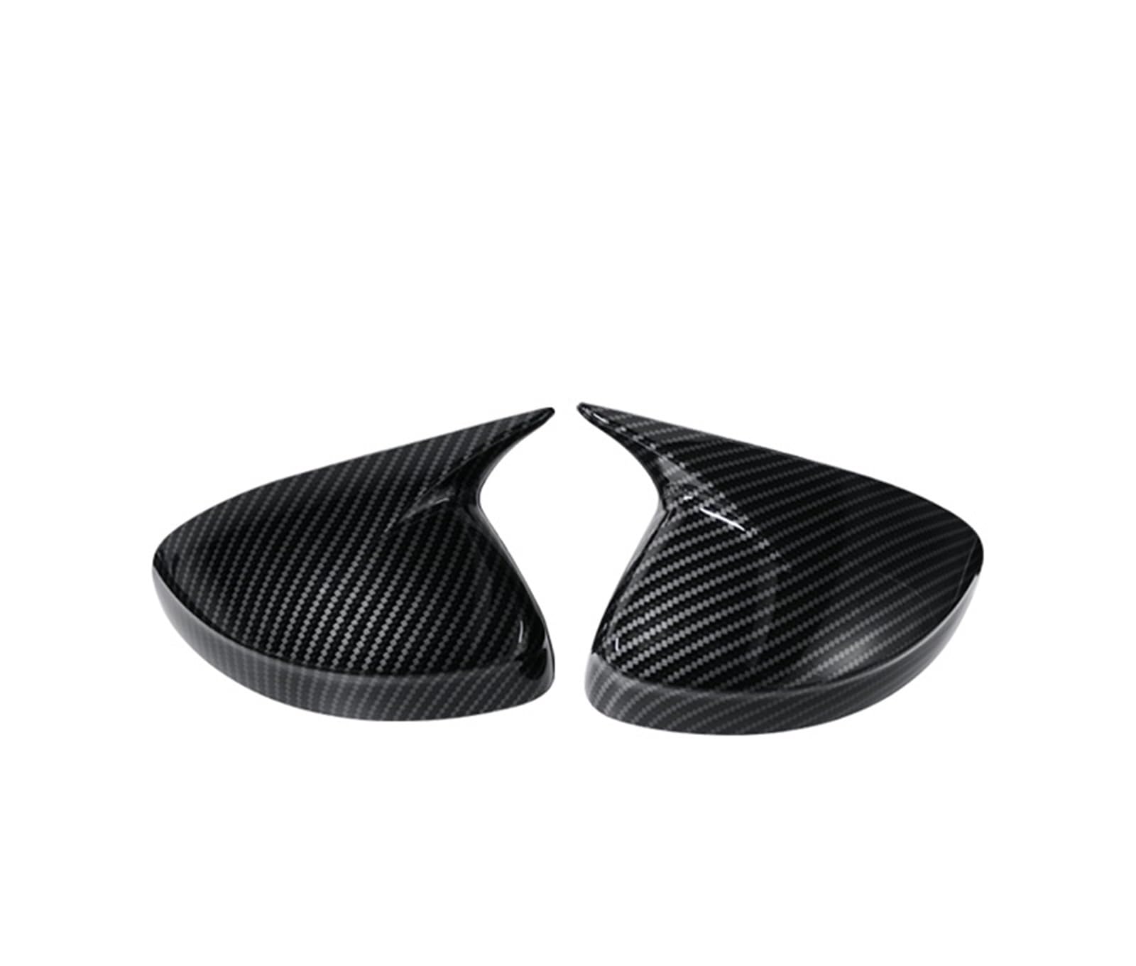 Misura Per Audi A1 2011-2018 Auto Retrovisore Laterale Copertura Dello Specchio Ala Cap Esterno Porta Borsette Trim ABS Accessori In Carbonio copertura specchietto retrovisore(Bright black)