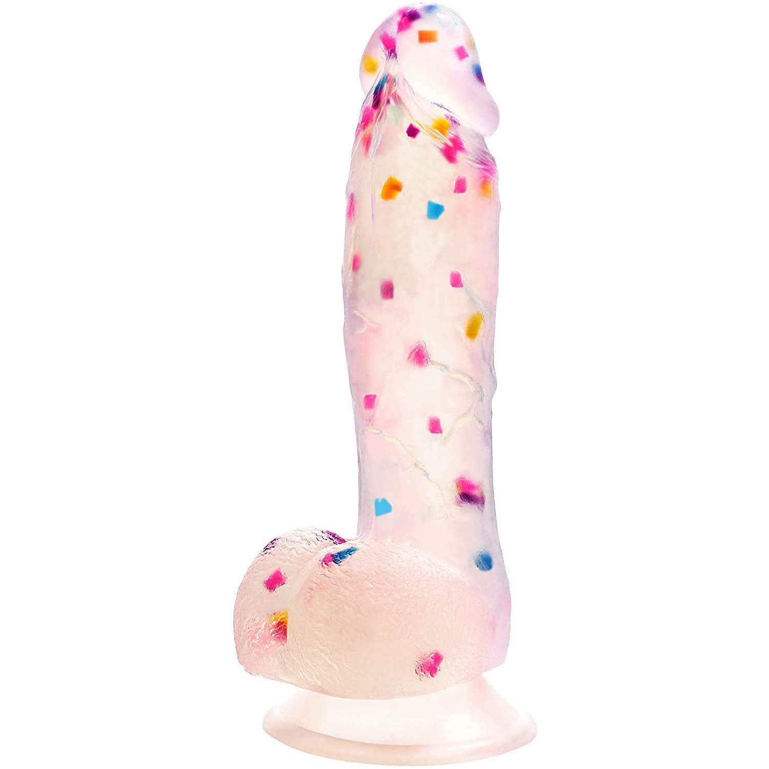 Realistic Dildos Feels Like Skin, 7.08 Inch Clear Dildo with Suction Cup for Hands-Free Play, Body-Safe Material and Adult Sex Toys for Women… - fa1