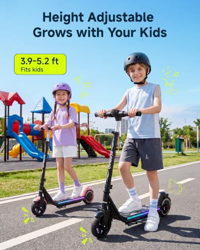 Image of ECOROAD EK6 Kids Electric Scooter for 6-12, 3 /6 /10mph Speeds for Ultimate Comfort & Adjustable Height, 150W & Dual Brake Safety Electric Scooter, for Outdoor Play, Park Rides (Rider:3.9-5.2 FT)