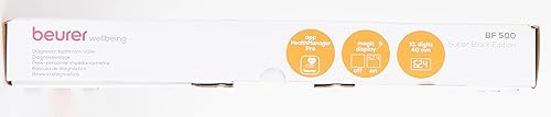 Miniatura 11 de Beurer Báscula de análisis corporal inteligente BF500 con Bluetooth y aplicación, escala de diagnóstico digital precisa que mide la grasa corporal,