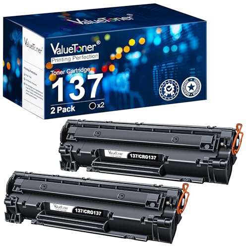 Valuetoner Compatible Toner Cartridge Replacement for Canon 137 black toner cartridge CRG137 9435B001AA for Canon ImageClass D570 MF236n MF247dw MF227dw MF229dw MF232W MF217w MF244dw MF249dw (2 Black)