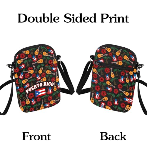 HOLLP Puerto Rico Travel Gift Puerto Rico Crossbody Bag Puerto Rico Flag Souvenir Merch 5