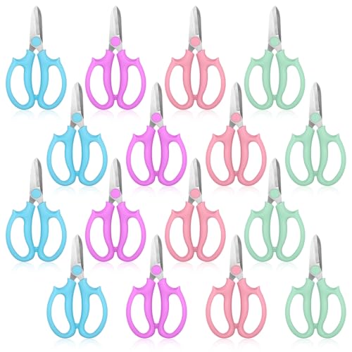 16Pcs Floral Scissors Garden Flower Scissors Shears for Cutting Fresh Flower Floral Cutters Garden Shears for Gardening Flowers Arrangement Trimming Plants Stainless Steel