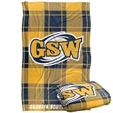 LOGOVISION Georgia Southwestern State University Campus Plaid Spirit Silky Touch Super Soft Throw Blanket 36"x58"
