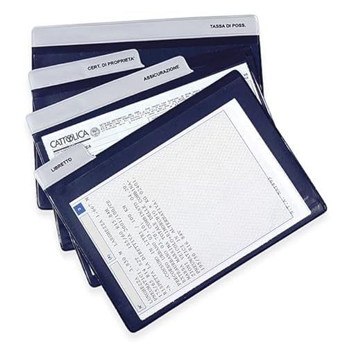 Pubblimania Portadocumenti Auto con Scomparti in