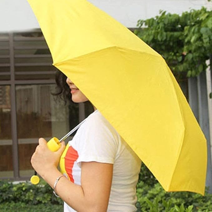MVM Enterprise Banana Shape Folding Automatic Open Mini Umbrella Big Umbrella for Rain - 52inch, Windproof, Waterproof and UV Coated Large Size Umbrellas for Men, Women & Family 2