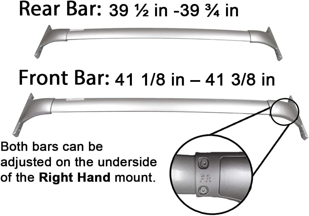 BRIGHTLINES Roof Rack Cross Bar Compatible with 2014-2020 Nissan Rogue