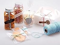 Vista 5 de Cuerda de hilo, 328 pies de cuerdas navideñas color beige y dorado; cuerda para panaderos, cuerda para manualidades, cuerda para tejer, cuerda