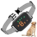 Anti Bark Collar for Dogs, No Shock Bark Collar, Vibration&Beep Modes 8 Sensitivity Adjustable, No Bark Collar Harmless with IP67 Waterproof for Small Medium Large Dog Black