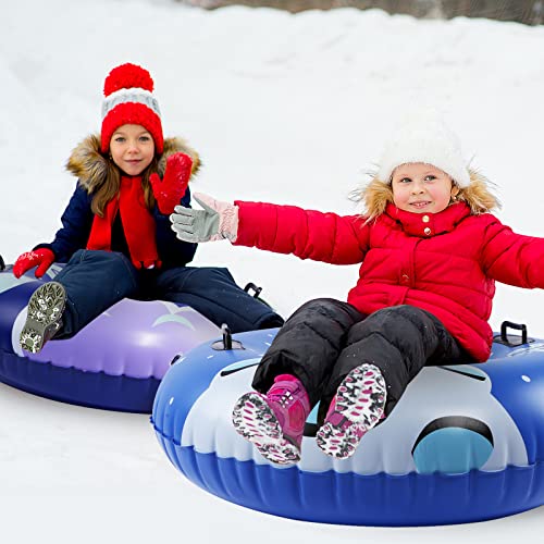 Tidyon Snow Tube Inflatable Snow Sled Heavy-Duty Inflatable Sledding For Kids & Adults Thickness Material Sleds Tubes Ideal For Winter Fun (Planet Rocket) #TOP5