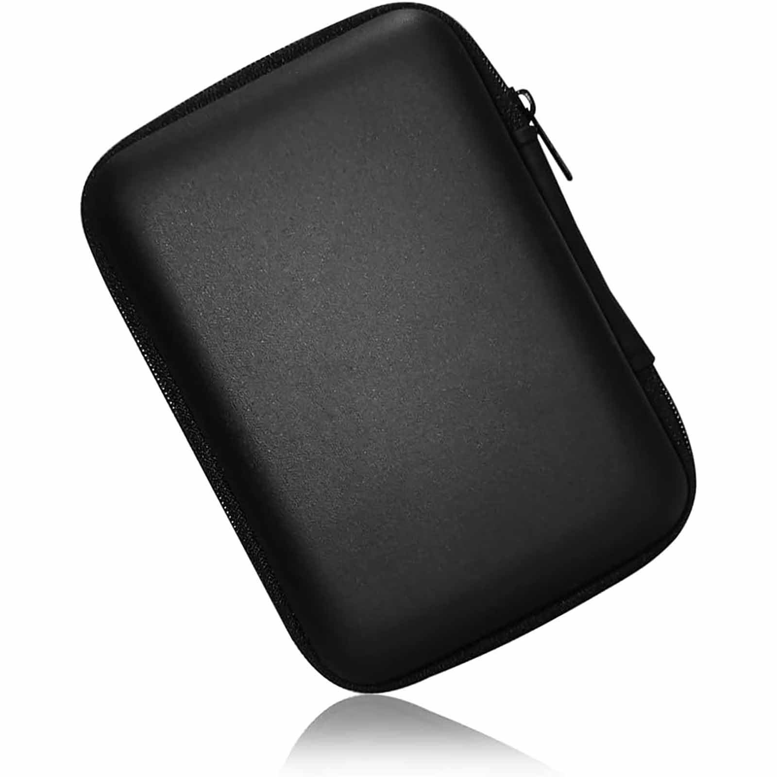 Tazweeq Hard Drive Carrying Case Storage Organization Bag, Multi-Purpose Universal Carrying Case, 2.5'' EVA Shockproof Travel Case (Black)