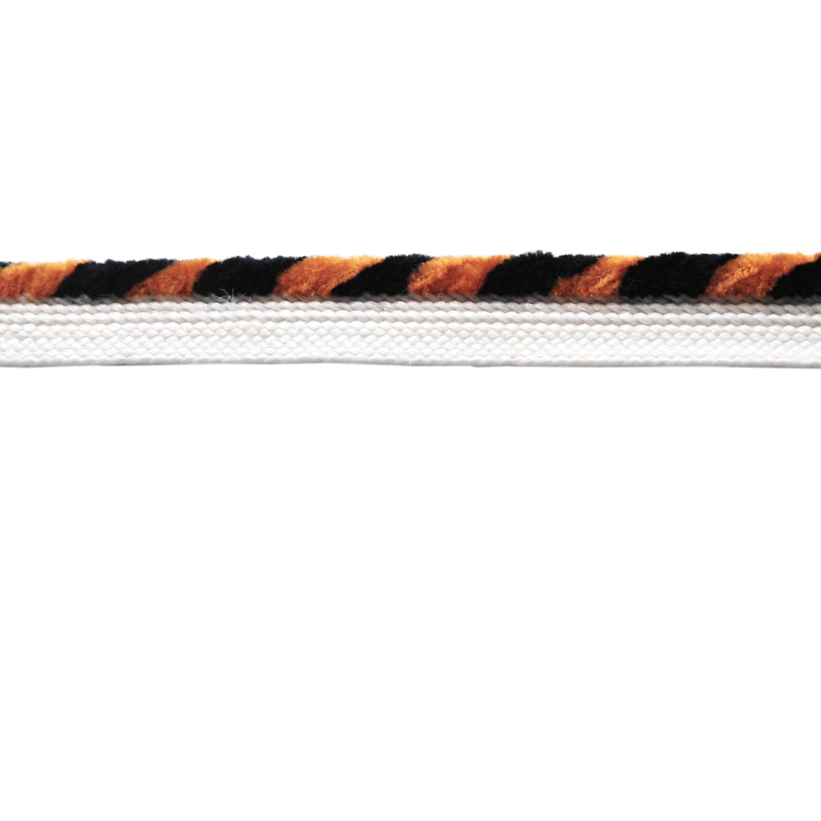 YRCLASYTRIM 0.39inch-27Yards Multicolor Velvet Piping Trim,for Sewing Clothing, Home Decoration, DIY Costume, Making Craft Items, etc. (Black+Orange)