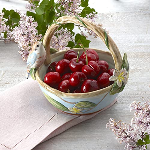 Fitz-and-Floyd-Toulouse-Basket-Bowl-55-Inch-Multicolor Fitz and Floyd Toulouse Basket Bowl 55 Inch Multicolor