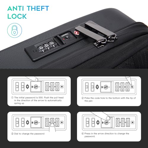 BANGE Laptop Anti-theft backpack Hard Shell Expandable Commute backpack can Hold 15.6 inch laptop for men and women3