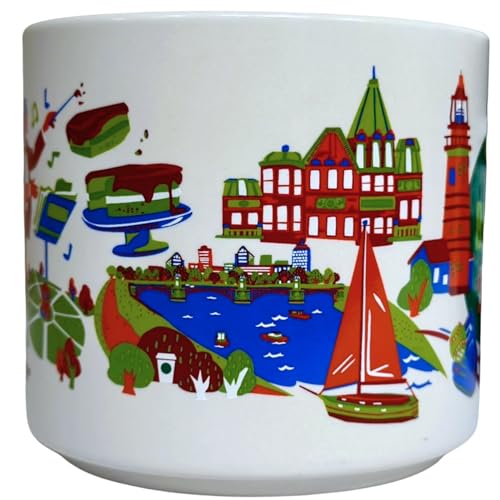 Starbucks Discovery Series Boston Ceramic Coffee Mug, 14 oz – City-Inspired Collectible with Historic Landmark Artwork, Dishwasher Safe