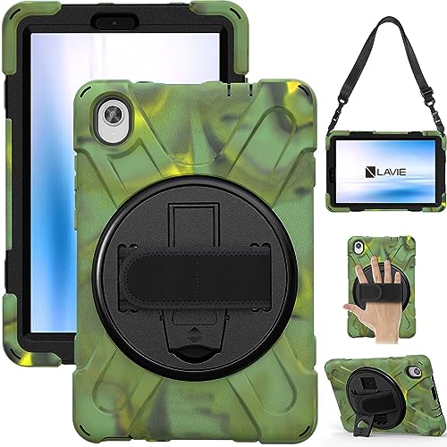 Doo LAVIE T8 8HD1 8.0�C���`�P�[�X T0875/CAS T0855/CAS TAB08/H02�p �V�����_�[�P�[�X �ϏՌ� | �ČRMIL���i 360�x��]�X�^���h ���߉\�n���h�X�g���b�v�ƌ��|���[�t�� �E���h�~ ���h�~ �J�����ی� 