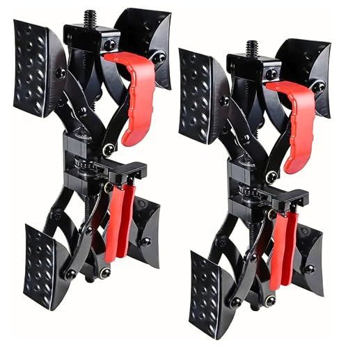 DOM TOOLS X Shaped RV Stabilizer Wheel Chock Dual Axel RC for Travel Trailer Camper Tire, Camping Tire Movement Preventer with Non Slip Grip, Fits 3.5