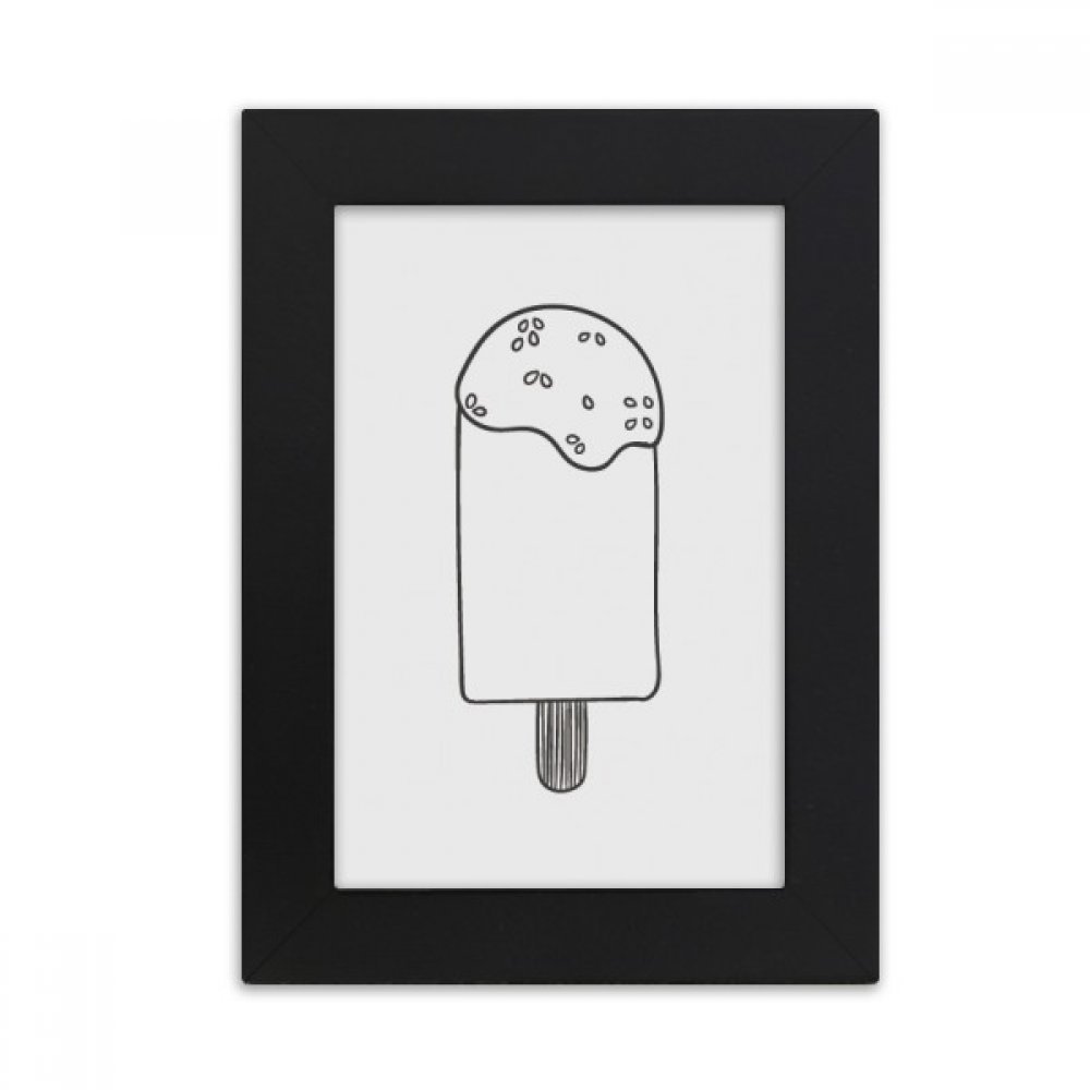 Cadre photo noir 5x7 pouces motif popsicle multicolore, une idée cadeau originale pour collègue