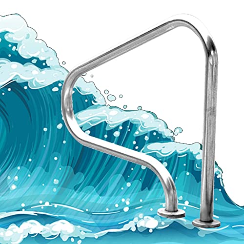 Barandilla para piscina de acero inoxidable ergonómica miniatura 1