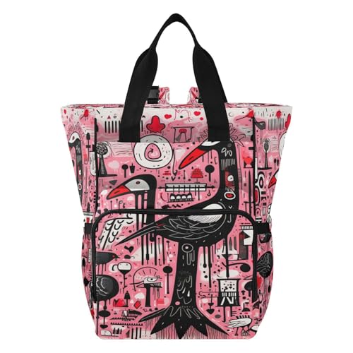 Sac à langer flamant rose pour résoudre le manque de place en voyage