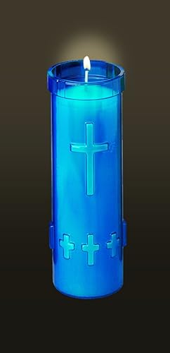 Velas devocionales libres 15-P (azul)