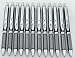 Pentel EnerGel Alloy RT - .7mm Metal Tip, Black Ink, Black Barrel (Lot of 12)