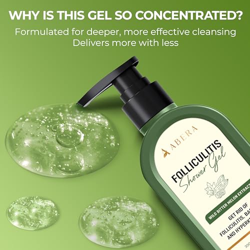 ABERA High-Performance BHA Folliculitis Shower Gel, Wild Bitter Melon Extract & Tea Tree Oil for Back Acne & KP, Advanced Folliculitis Body Wash for Rough Skin & Sensitive Skin, 2 Pack (10,14 Oz Each) — view 6