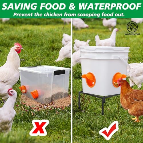 Soporte de hierro duradero para elevar comederos de aves 4