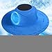 KUMADAI Casquette Ventilateur Rechargeable Chapeau Anti UV di Rafraichisseur Visiere Casquette Ventilateur de Casquette Solaire Chapeau Soleil Homme Femme pour Randonnée Peche,Bleu