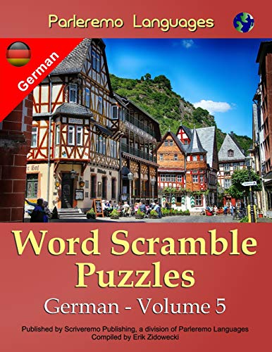 Parleremo Languages Word Scramble Puzzles German - Volume 5 (German Edition)