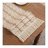 ☃ Notre chemin de table frais peut protéger votre table des rayures, des brûlures ou des taches. C'est un excellent moyen de protéger les tables de salle à manger des éclaboussures et des rayures occasionnelles.