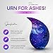 Teardrop Urns for Human Ashes Adult Large Standard Size Funeral Memorial Earns, Handcrafted Cremation Urns, Up to 200 lbs Adult Male Female Ashes, Burial Containers for Dad Women Men- Cosmic
