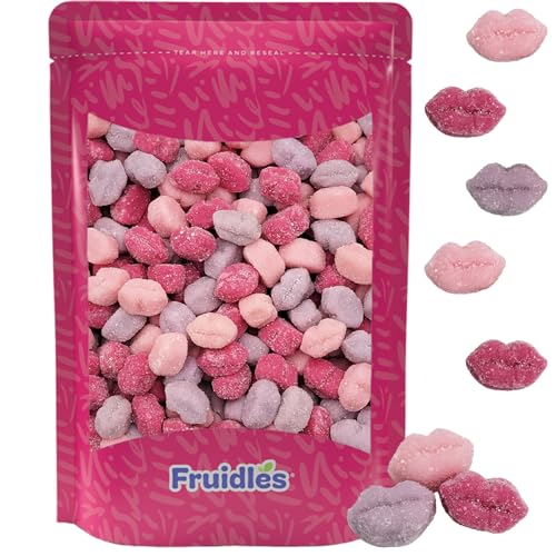 Sour Lips Smooches Gummy Rings Candy, Assorted Fruit Flavors Gummies,