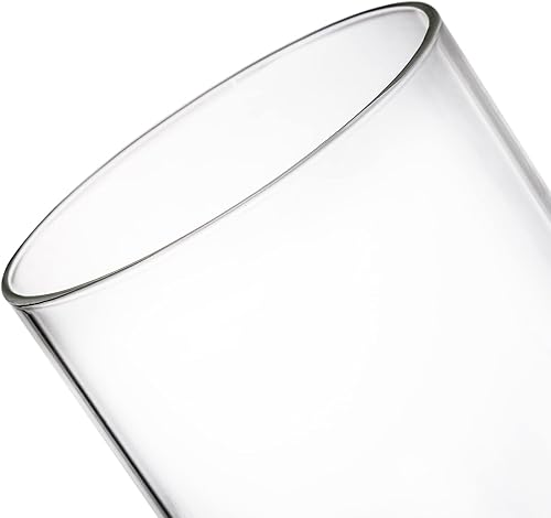 Miniatura 4 de ZEAYEA Paquete de 2 dispensadores de popotes de vidrio con 200 popotes, soporte para popote transparente con tapa de acero inoxidable, recipientes