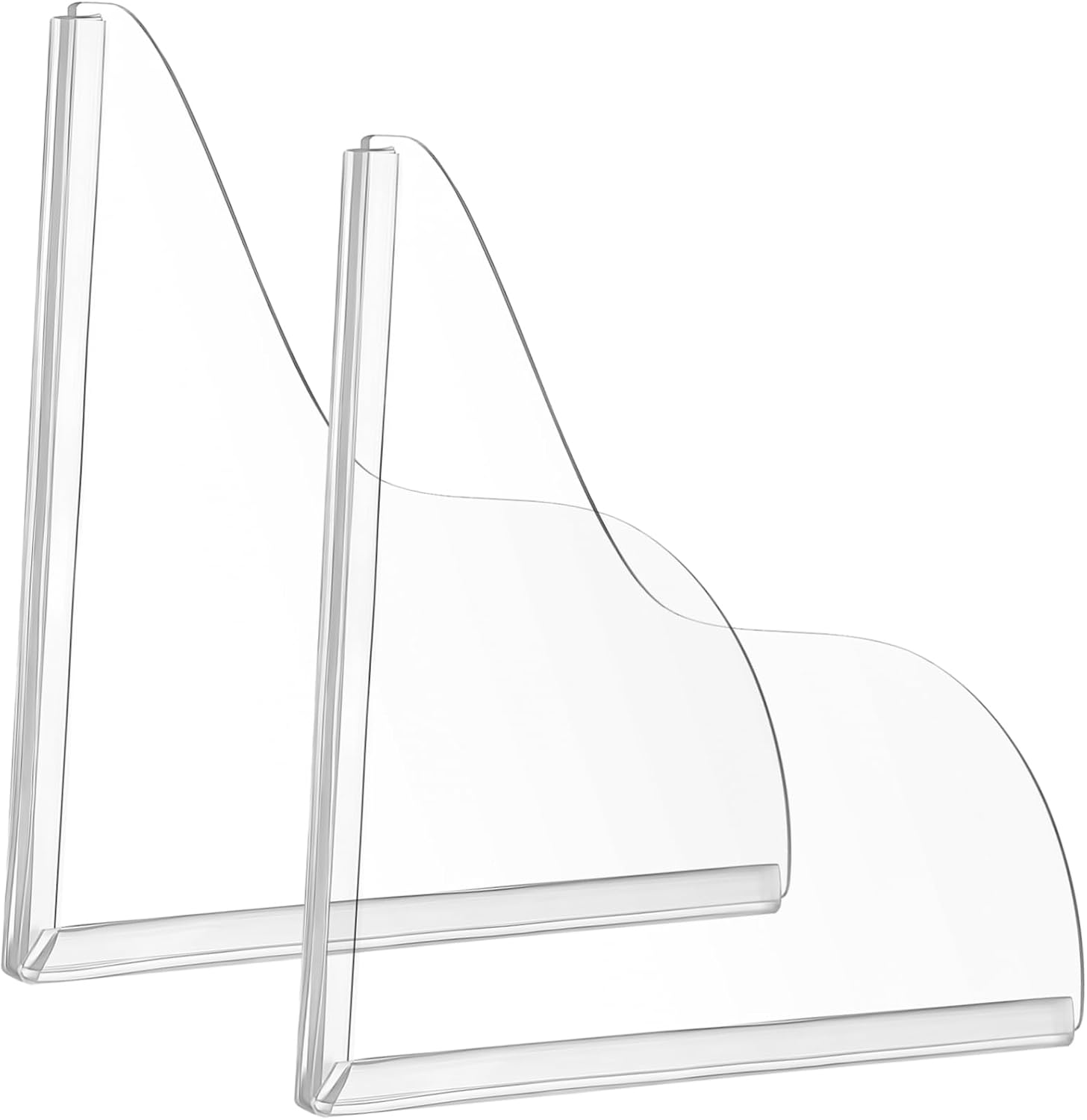 MAGICLULU 2pcs Acrylic Shower Splash Guard Basin Splashing Shield for Kitchen Sink Bathtub Edge Easy Install Bathroom Water Barrier to Protect Surroundings