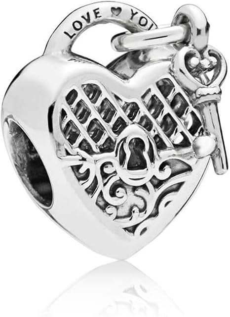 FGT Women Heart Charms for Bracelets Necklaces Pendants Bead Sterling Silver Gift for Mum Girls Wife Daughter BFF Girlfriend Family Sisters Mothers Day Valentine Anniversary Birthday